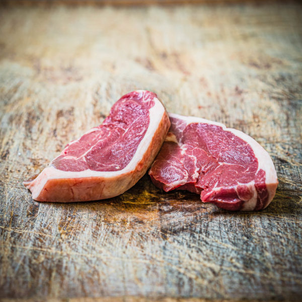 Organic home bred lamb chump chops