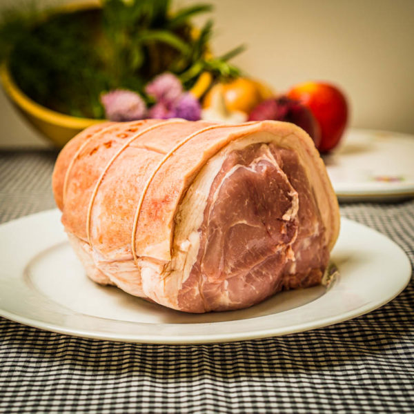 Organic rare breed Rolled Leg of Pork (25.12